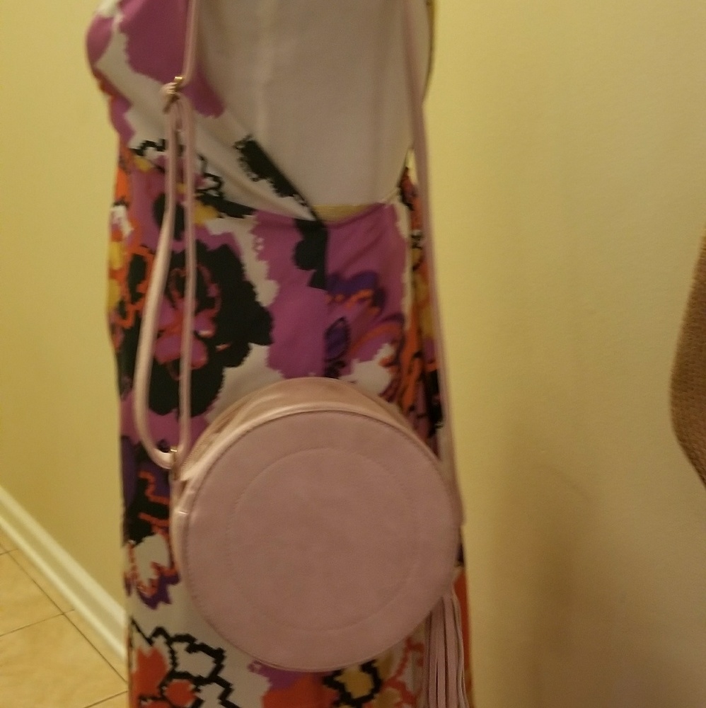 Shoulder bag, pink leather - Picture 3 of 4